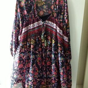 Boho plus size dress